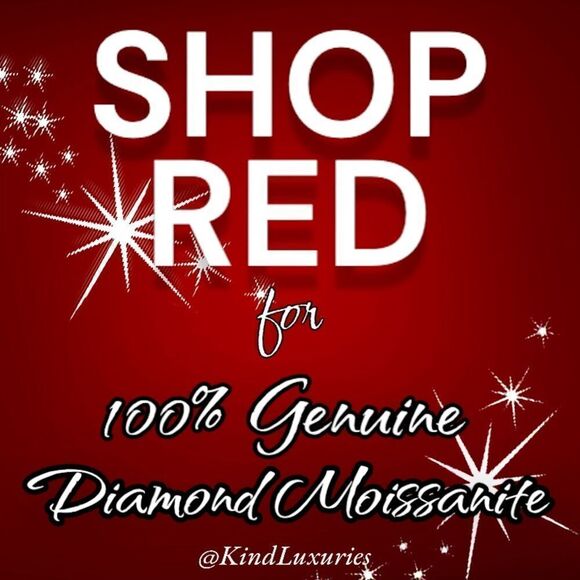 SHOP RED FOR GENUINE DIAMOND MOISSANITE KindLuxuries Kind Luxuries - Picture 1 of 16